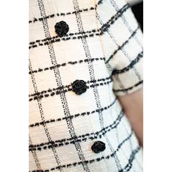 Mestiza New York Isolde Mini Dress 37TD04349CM Cream Black US 2 XS NEW NWT - Picture 7 of 12